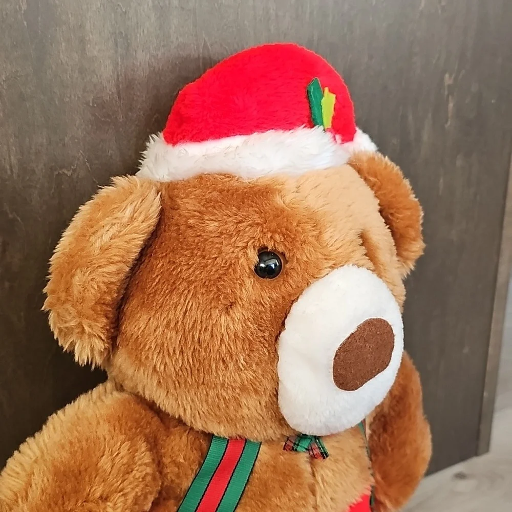 Vintage Sears Christmas Theodore Teddy Bear Plush, Large 14" High - Picture 3 of 10